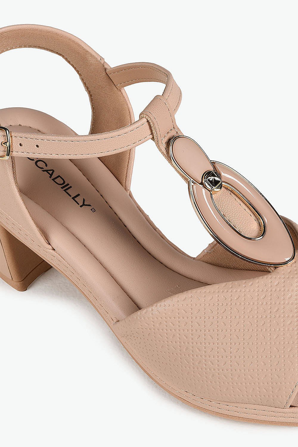 Sandália Feminina Salto Médio Piccadilly Marylia Bege 2