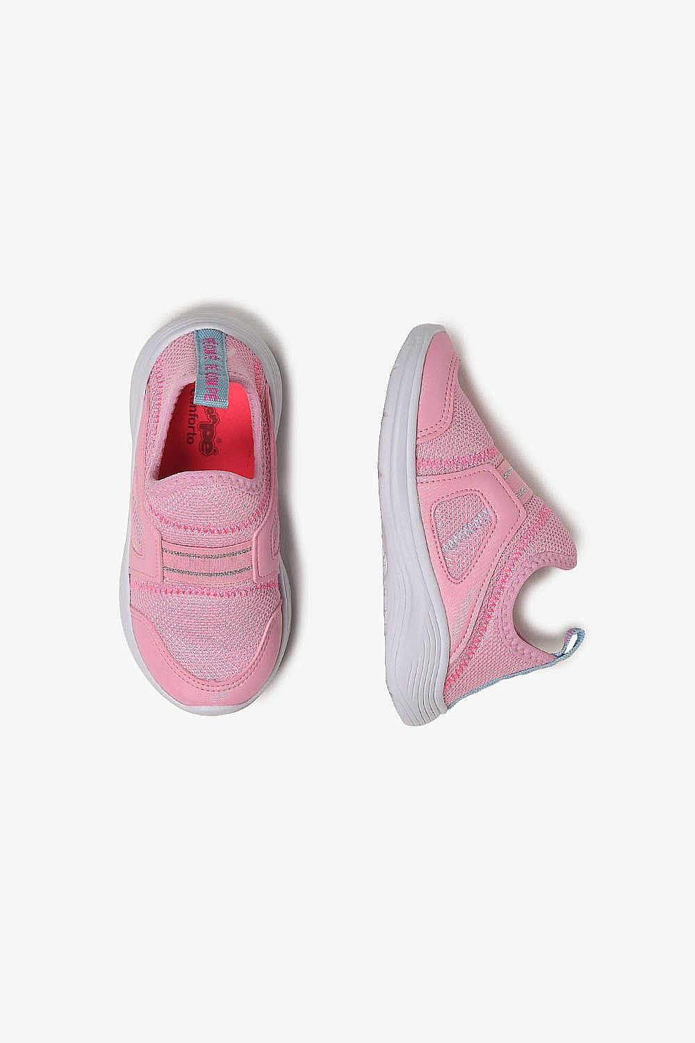 Tênis Infantil Pé Com Pé Beny Slip On Baby Rosa 3