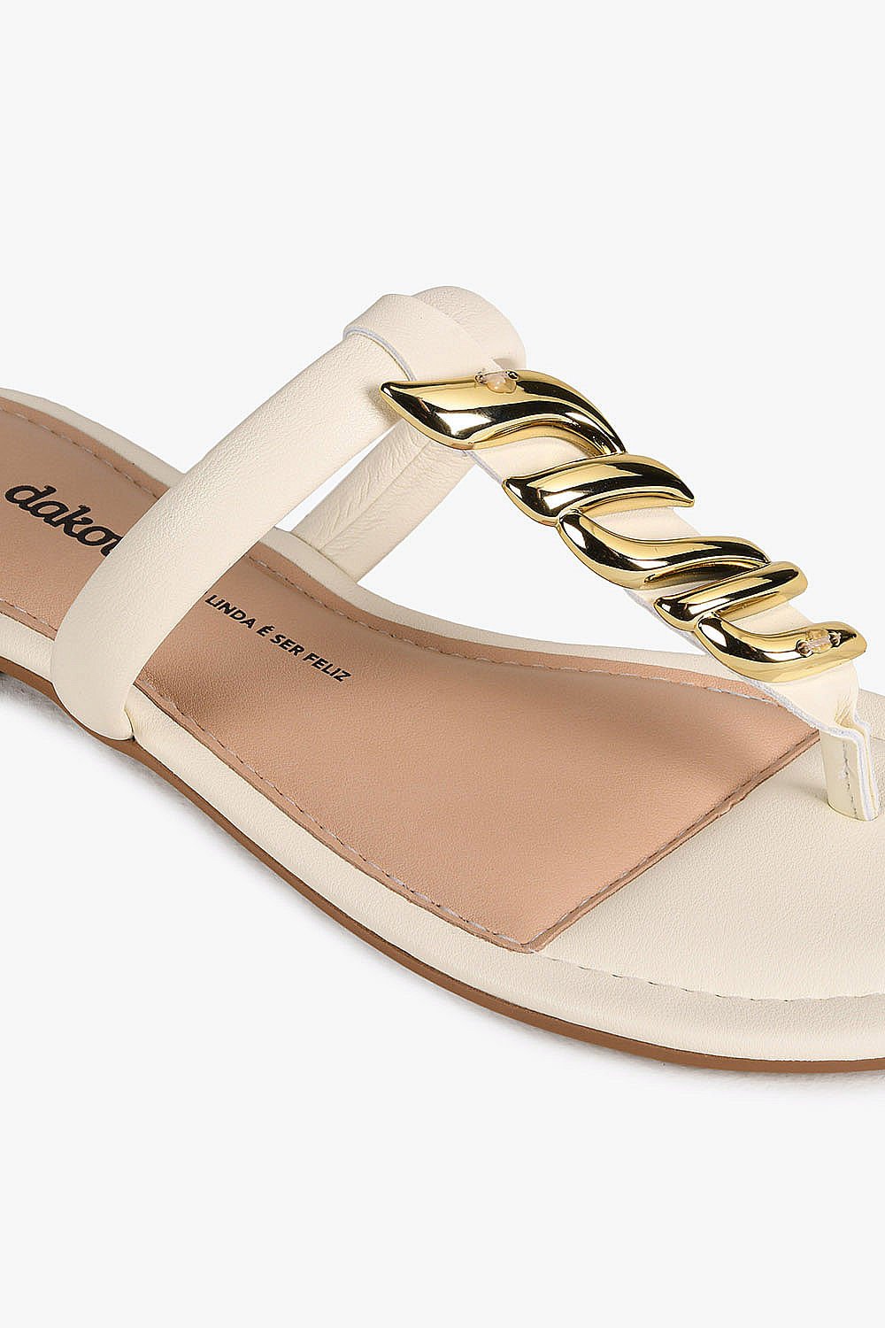 Rasteira Feminina Dakota Finen Branco 2