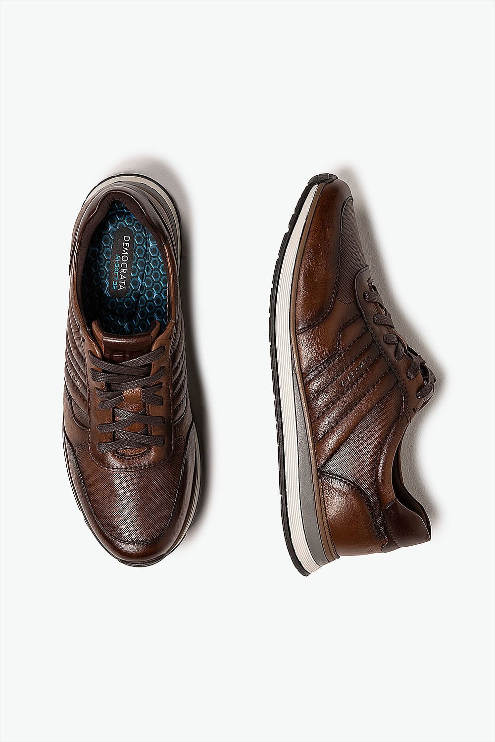 Sapatênis Masculino Democrata Denim Grow Hi-Soft 32 Marrom 3