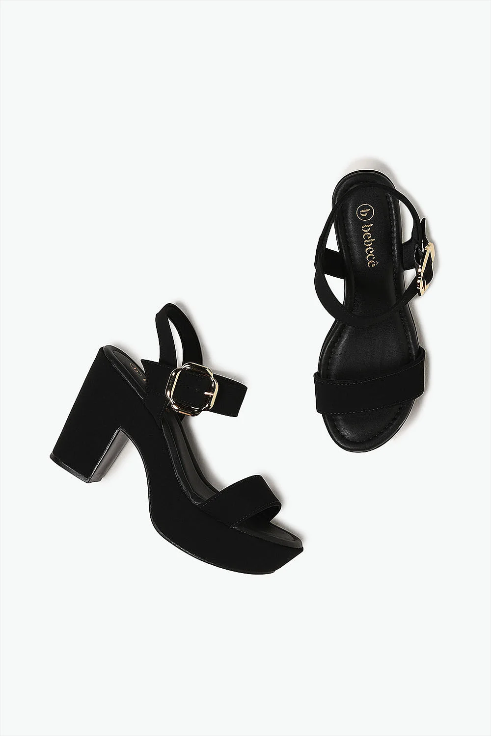 Sandália Feminina Meia-Pata Bebecê Agna Preto 3