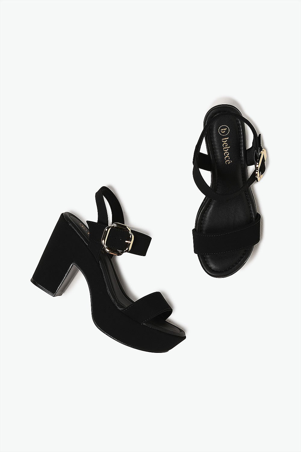 Sandália Feminina Meia-Pata Bebecê Agna Preto 3