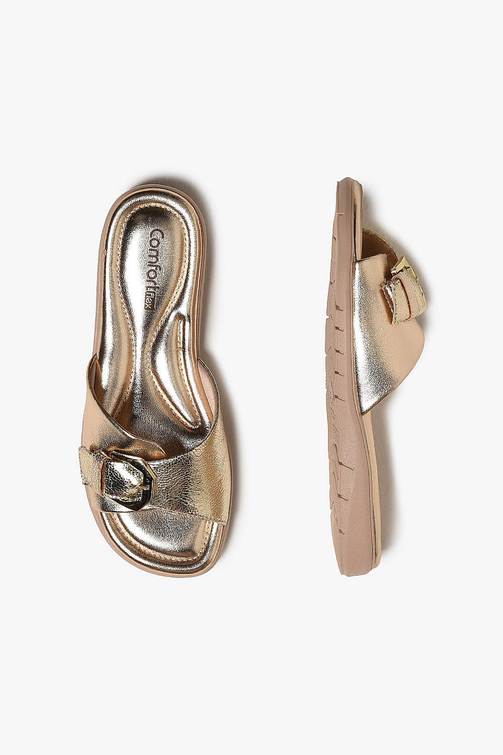 Tamanco Feminino Comfortflex Lucy Dourado 3