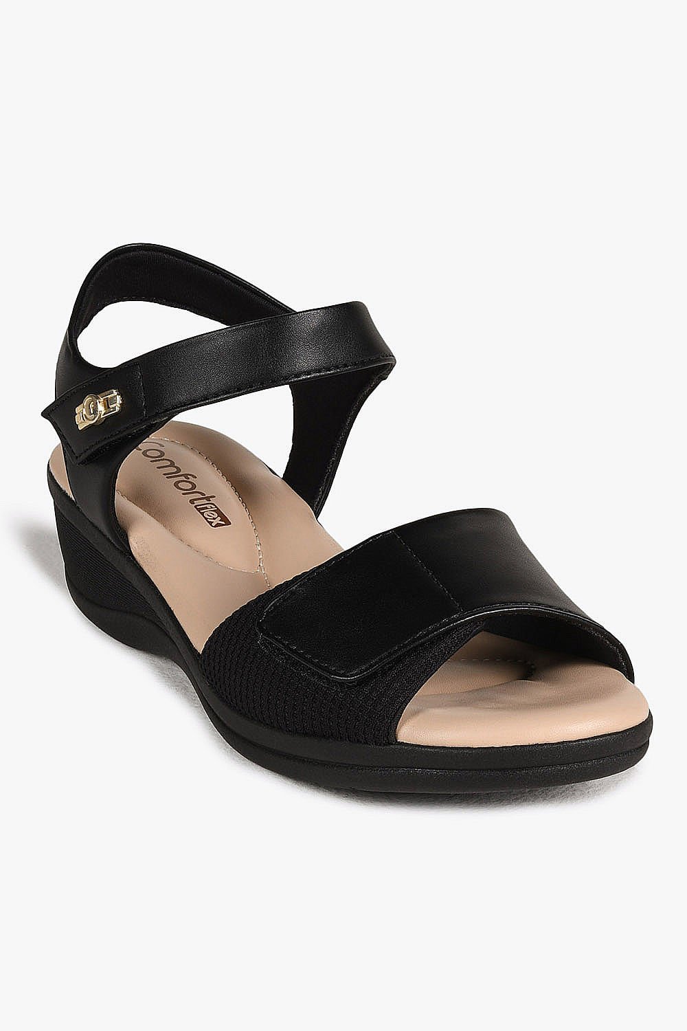 Sandália Feminina Anabela Comfortflex Grizelda Preto 4