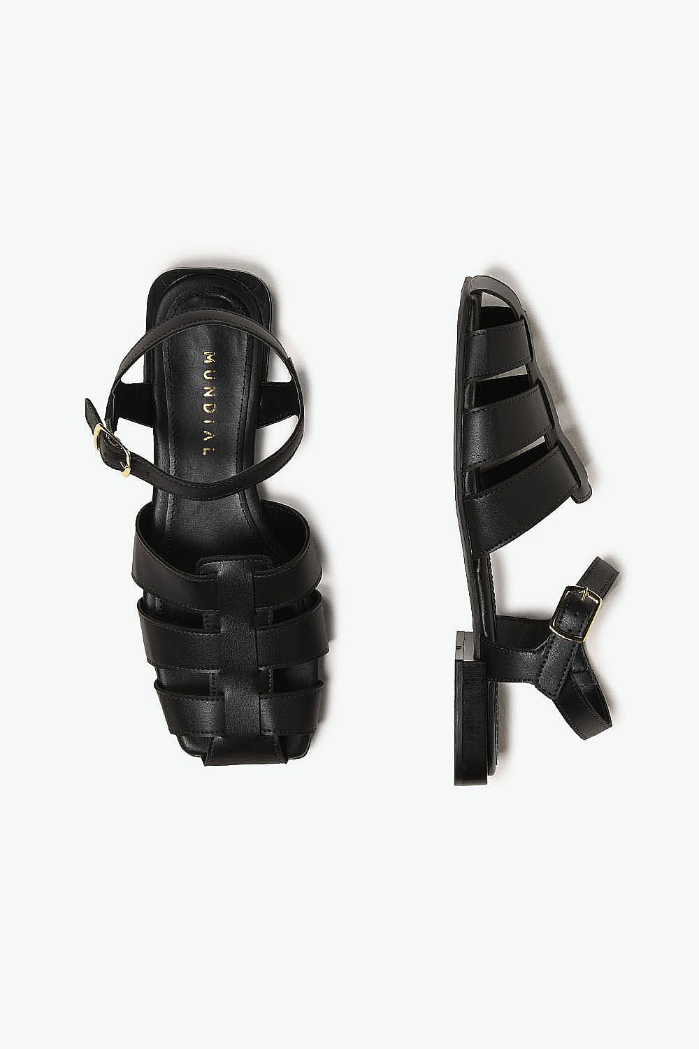 Sandália Feminina Rasteira Mundial Isis Preto 3