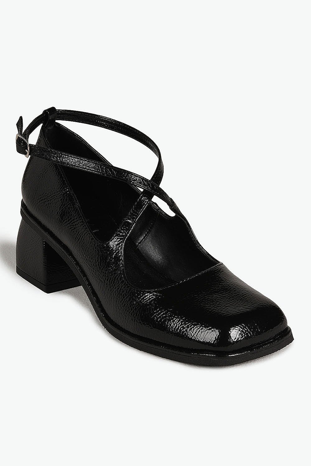 Sapato Feminino De Boneca Mundial Lilyan Preto 4