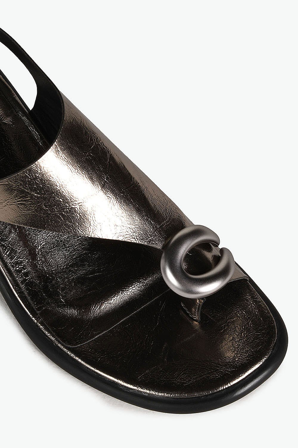 Sandália Feminina Salto Médio Mundial Cibelle Prata 2