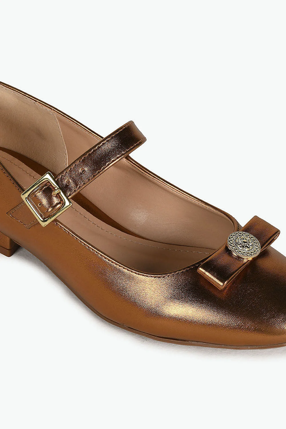 Sapato Feminino De Boneca Mundial Axia Bronze 2