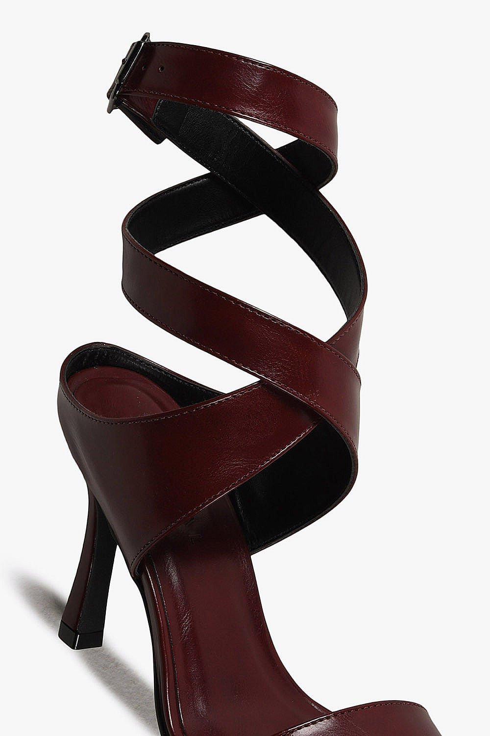 Sandália Feminina Salto Alto Mundial Cryslaine Bordô 3