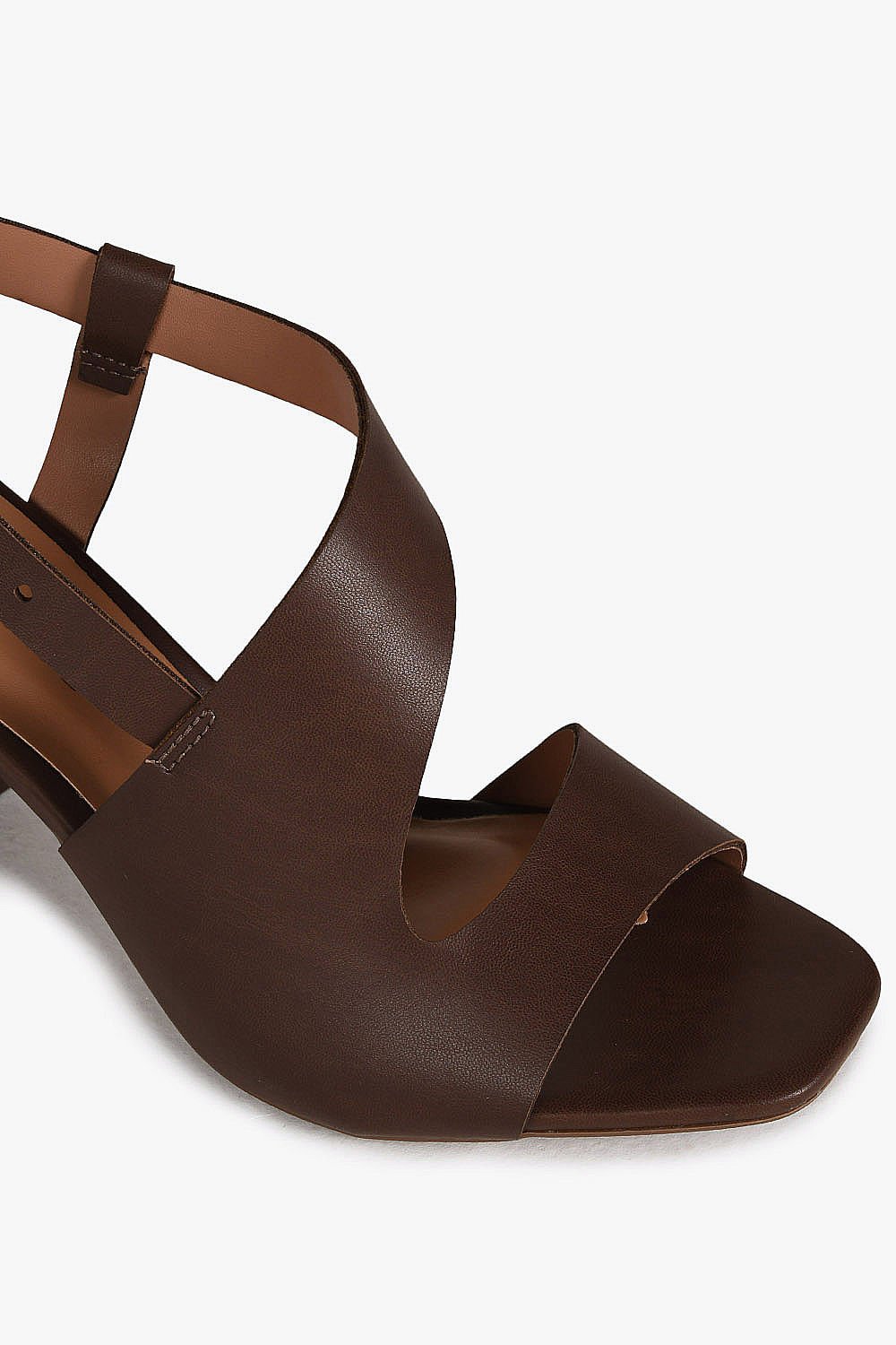 Sandália Feminina Salto Alto Mundial Monalizza Marrom 2