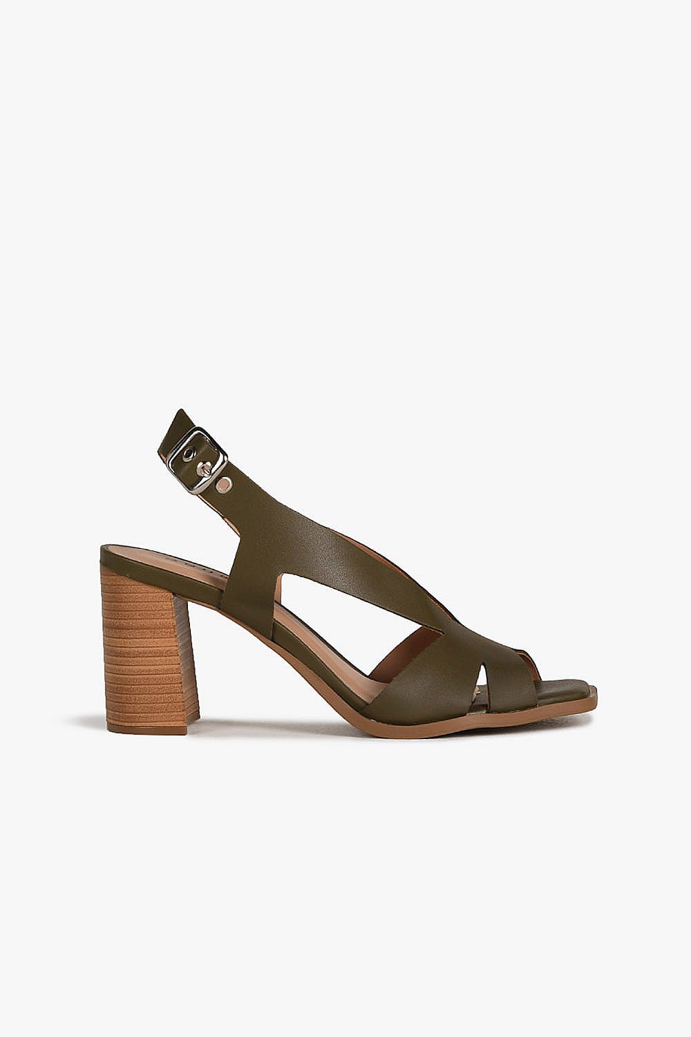 Sandália Feminina Salto Alto Mundial Kely Verde 1