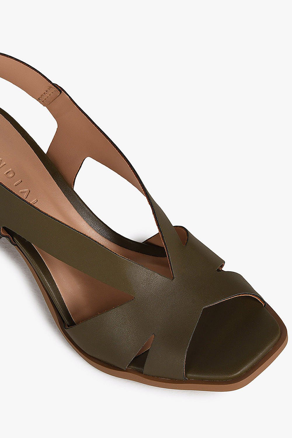 Sandália Feminina Salto Alto Mundial Kely Verde 2