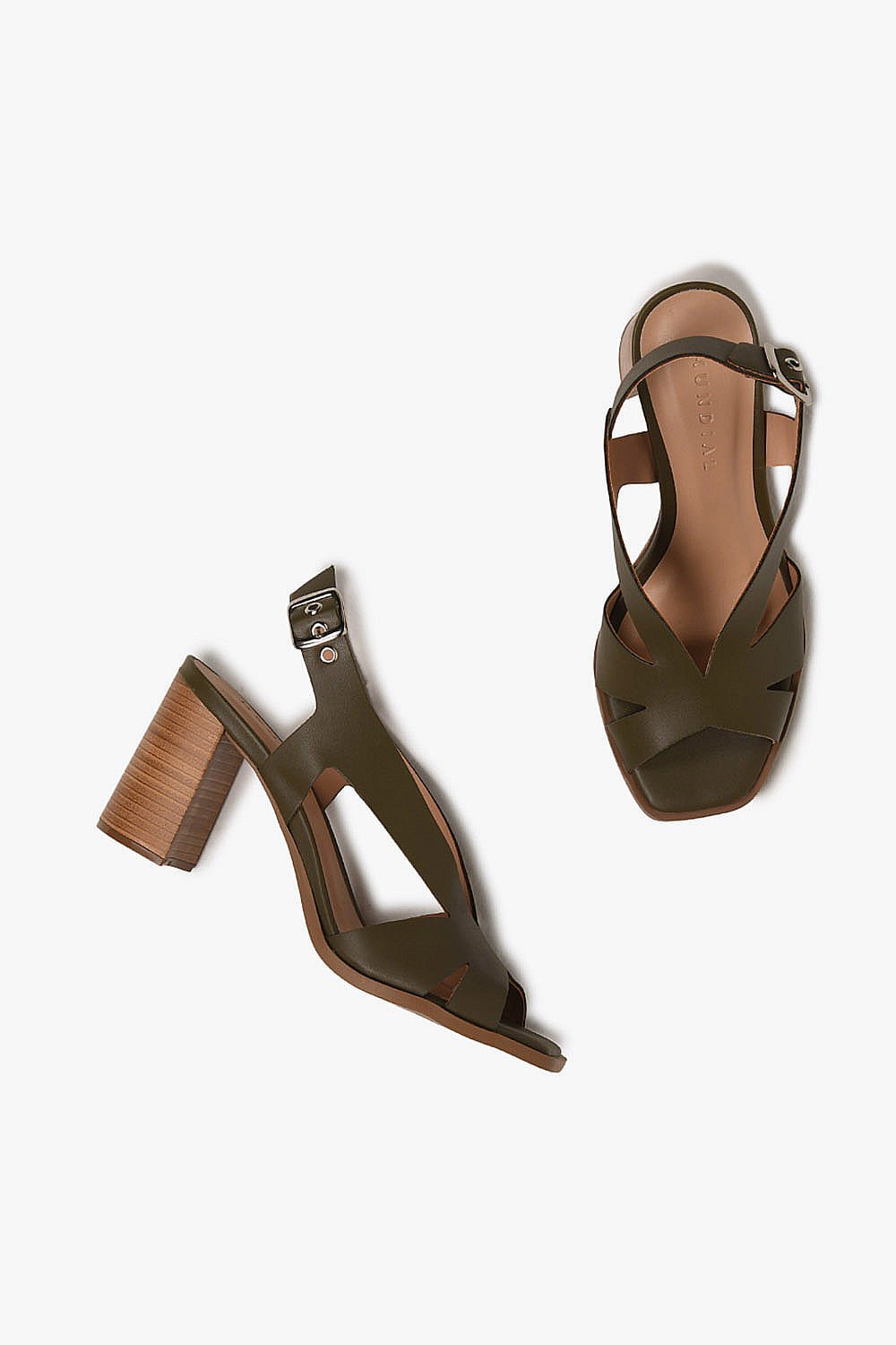 Sandália Feminina Salto Alto Mundial Kely Verde 3