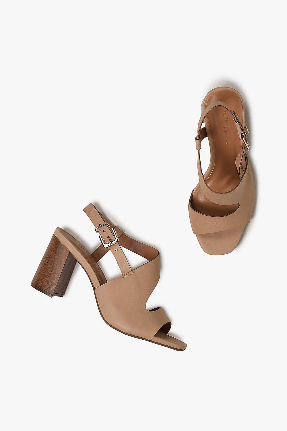 Sandália Feminina Salto Alto Mundial Monalizza Bege 3