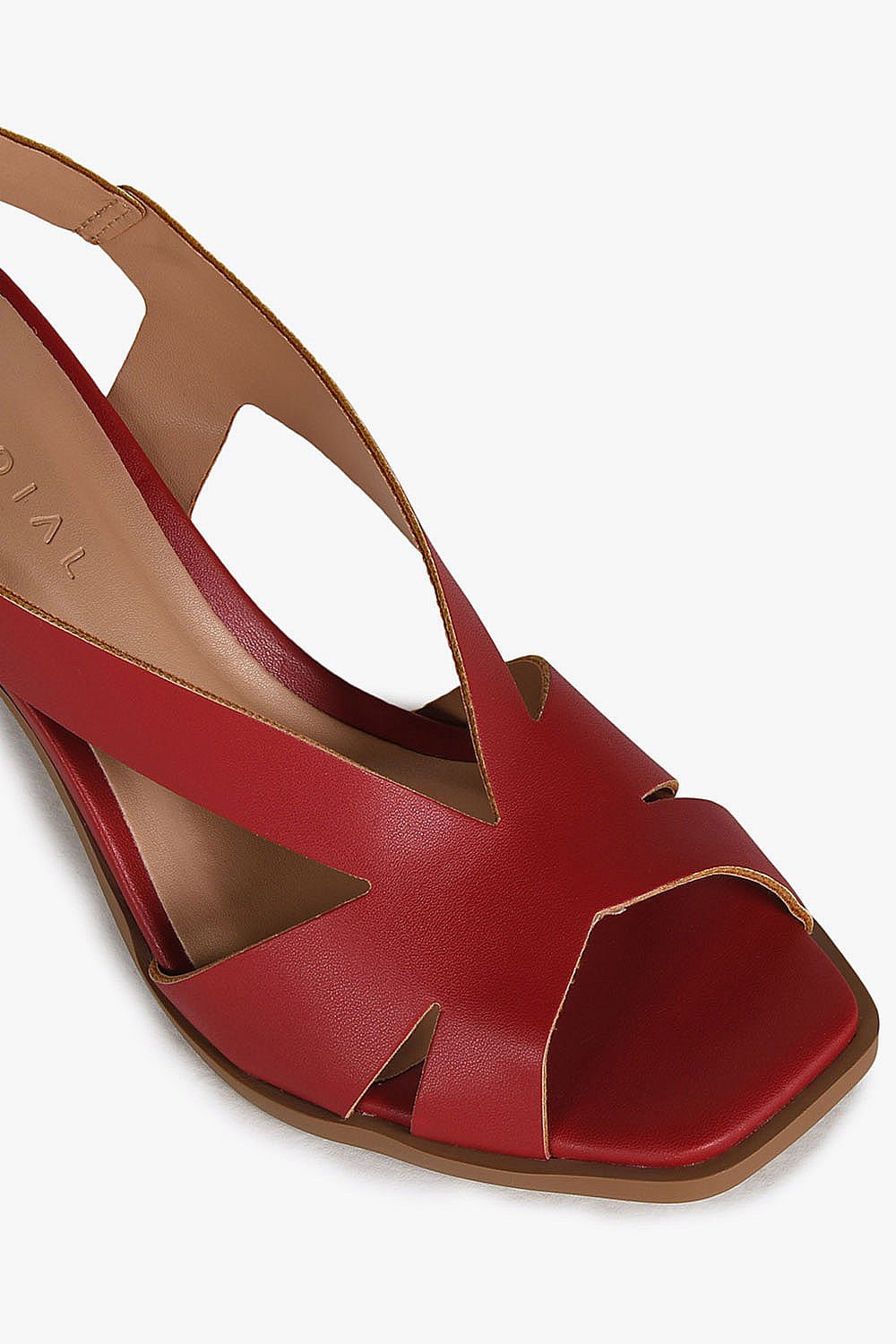 Sandália Feminina Salto Alto Mundial Kely Vermelho 2