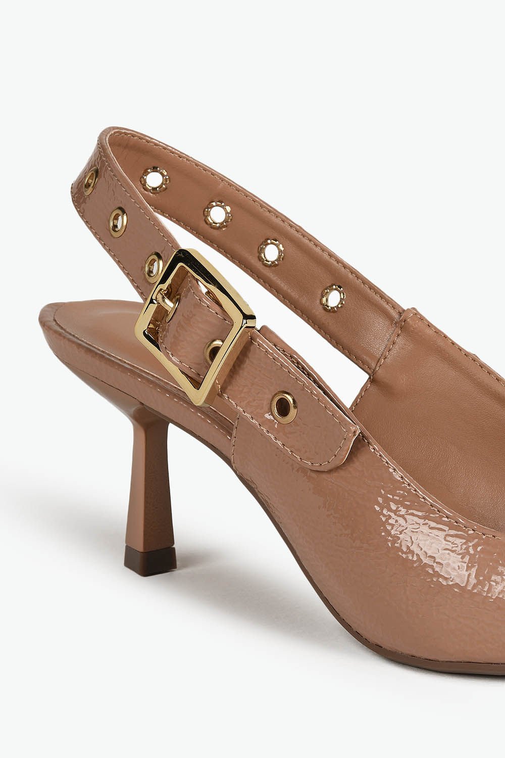 Scarpin Feminino Slingback Mundial Emanuelly Bege 2