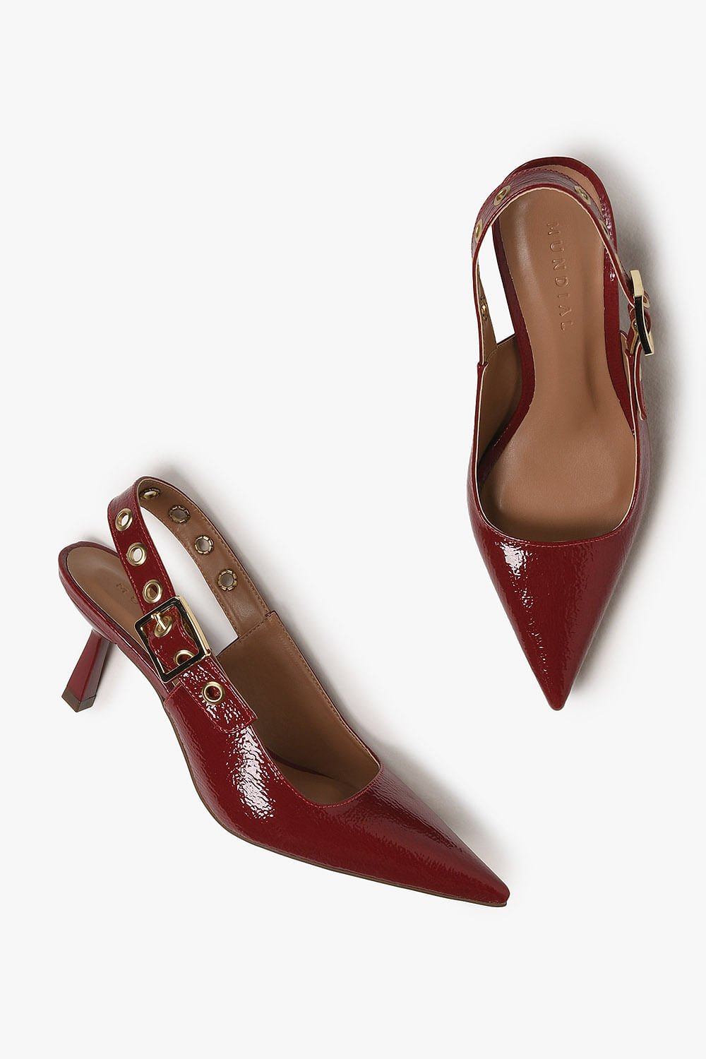 Scarpin Feminino Slingback Mundial Emanuelly Bordô 4