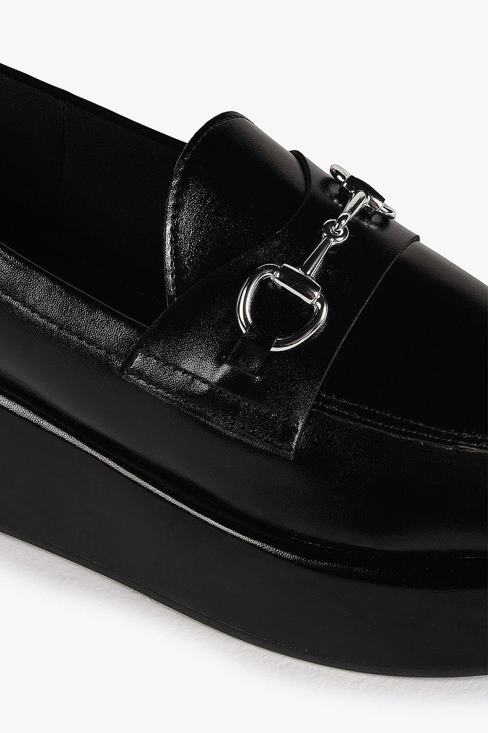 Mocassim Feminino Plataforma Loafer Mundial Stefania Preto 2