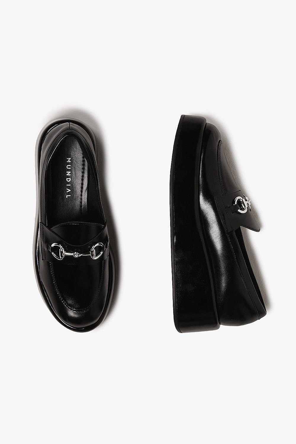 Mocassim Feminino Plataforma Loafer Mundial Stefania Preto 3