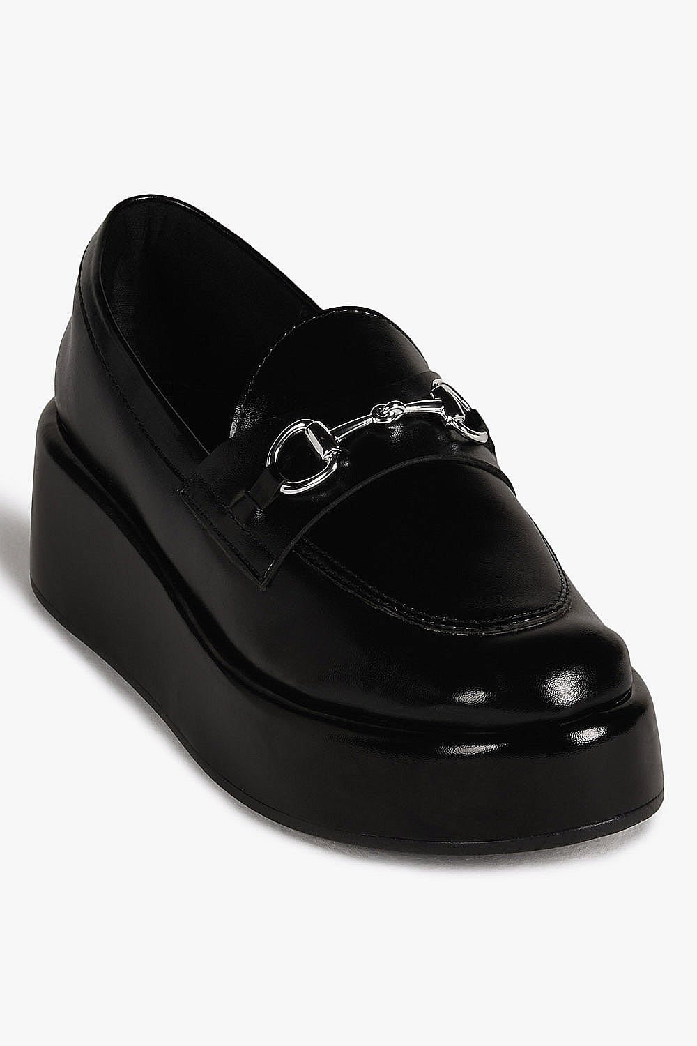 Mocassim Feminino Plataforma Loafer Mundial Stefania Preto 4