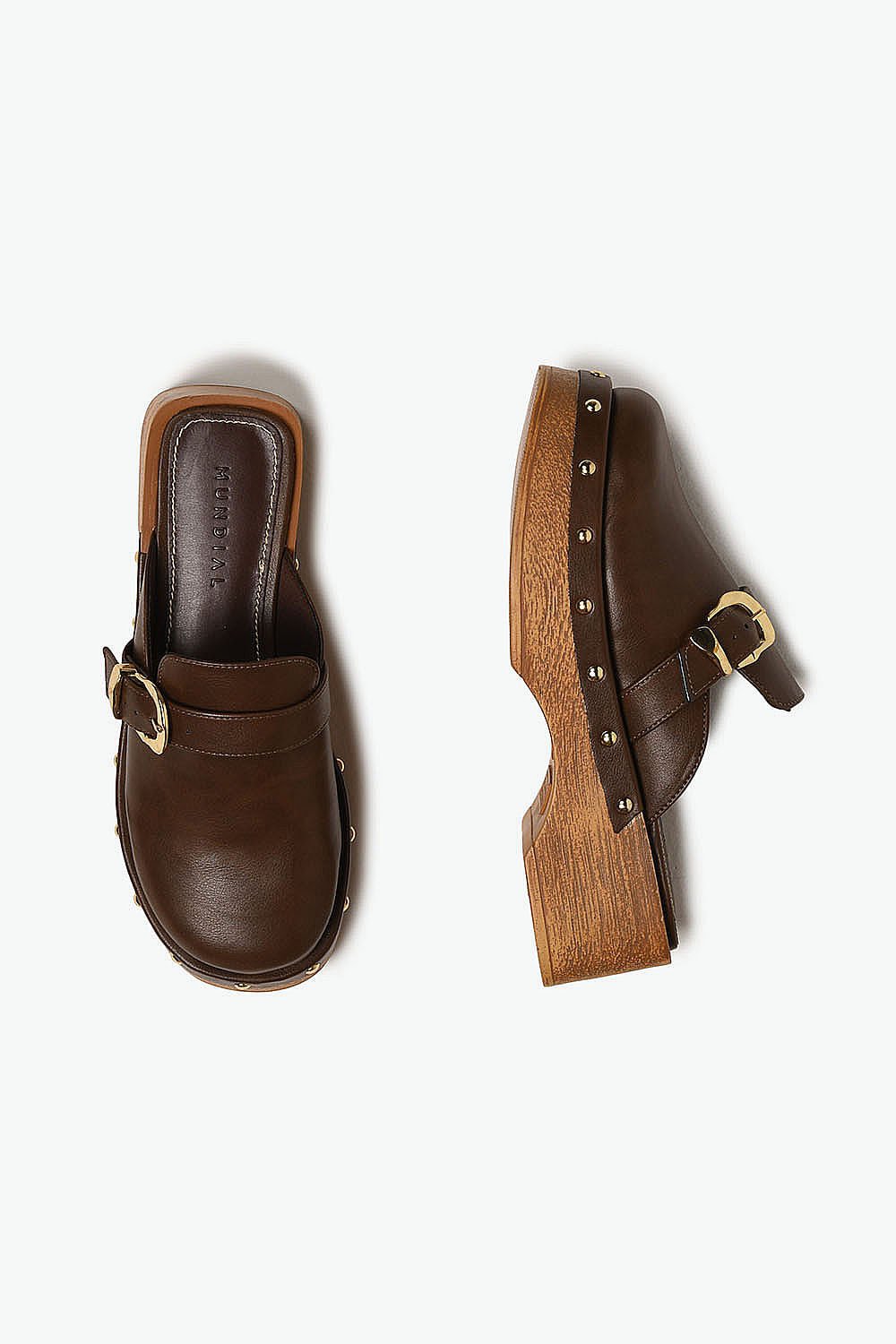 Mule Feminino Clog Mundial Lindalva Marrom 3