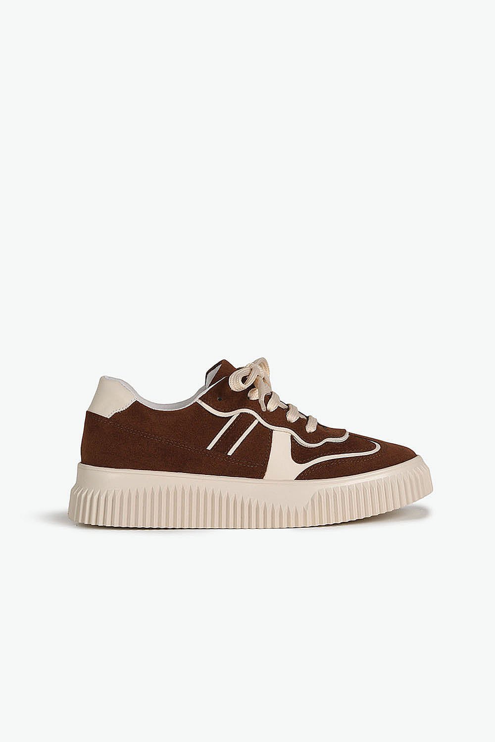 Tênis Feminino Plataforma Mundial Lauana Marrom 1