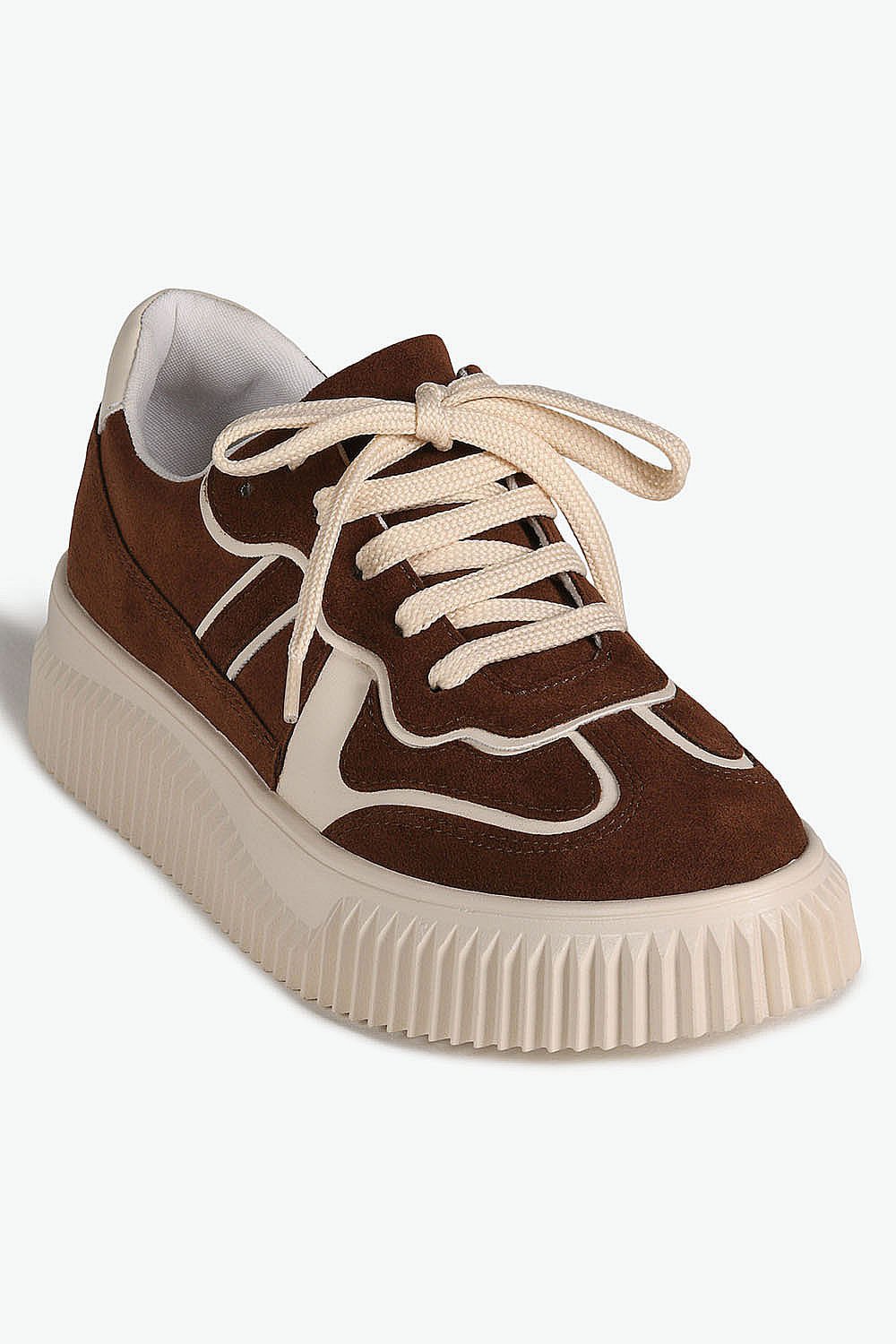 Tênis Feminino Plataforma Mundial Lauana Marrom 4