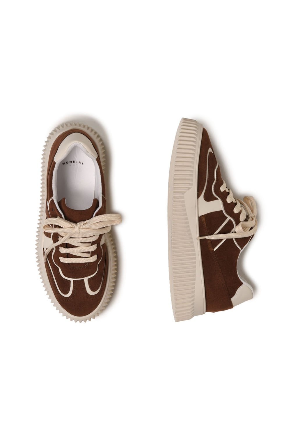 Tênis Feminino Plataforma Mundial Lauana Marrom 3
