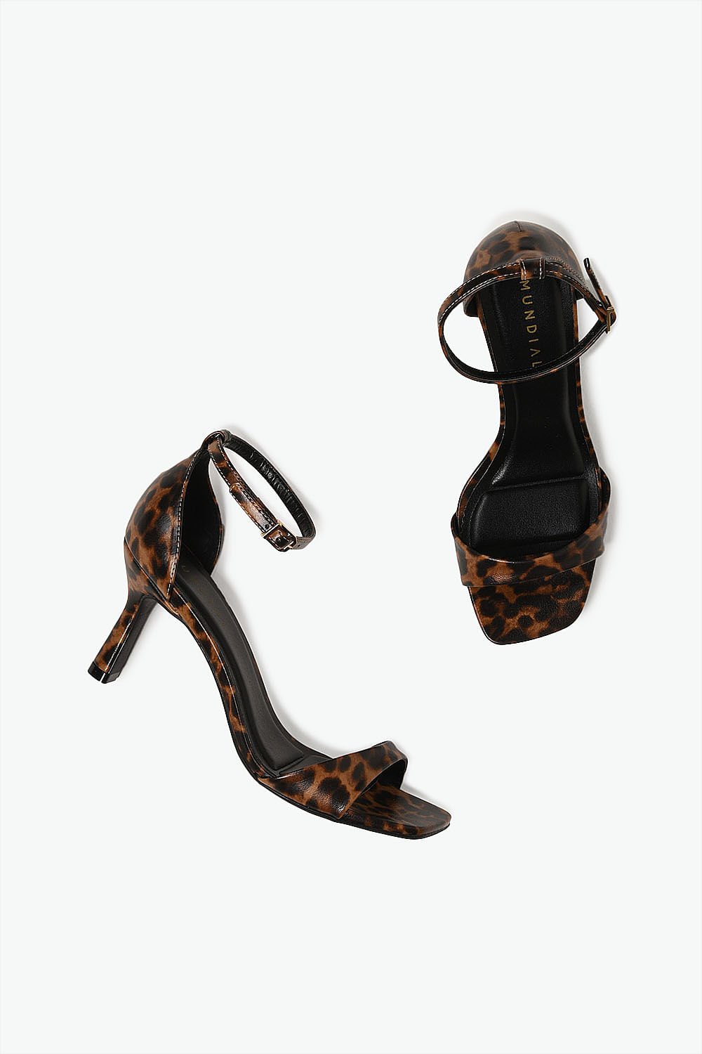 Sandália Feminina Salto Alto Mundial Marinalva Marrom 3