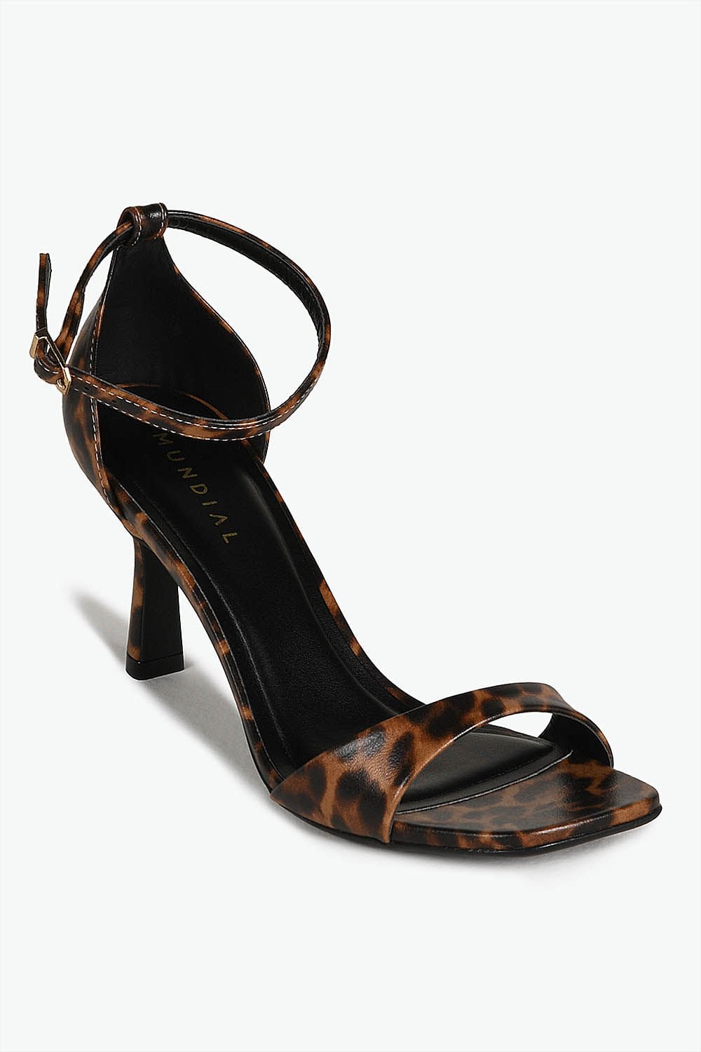 Sandália Feminina Salto Alto Mundial Marinalva Marrom 4