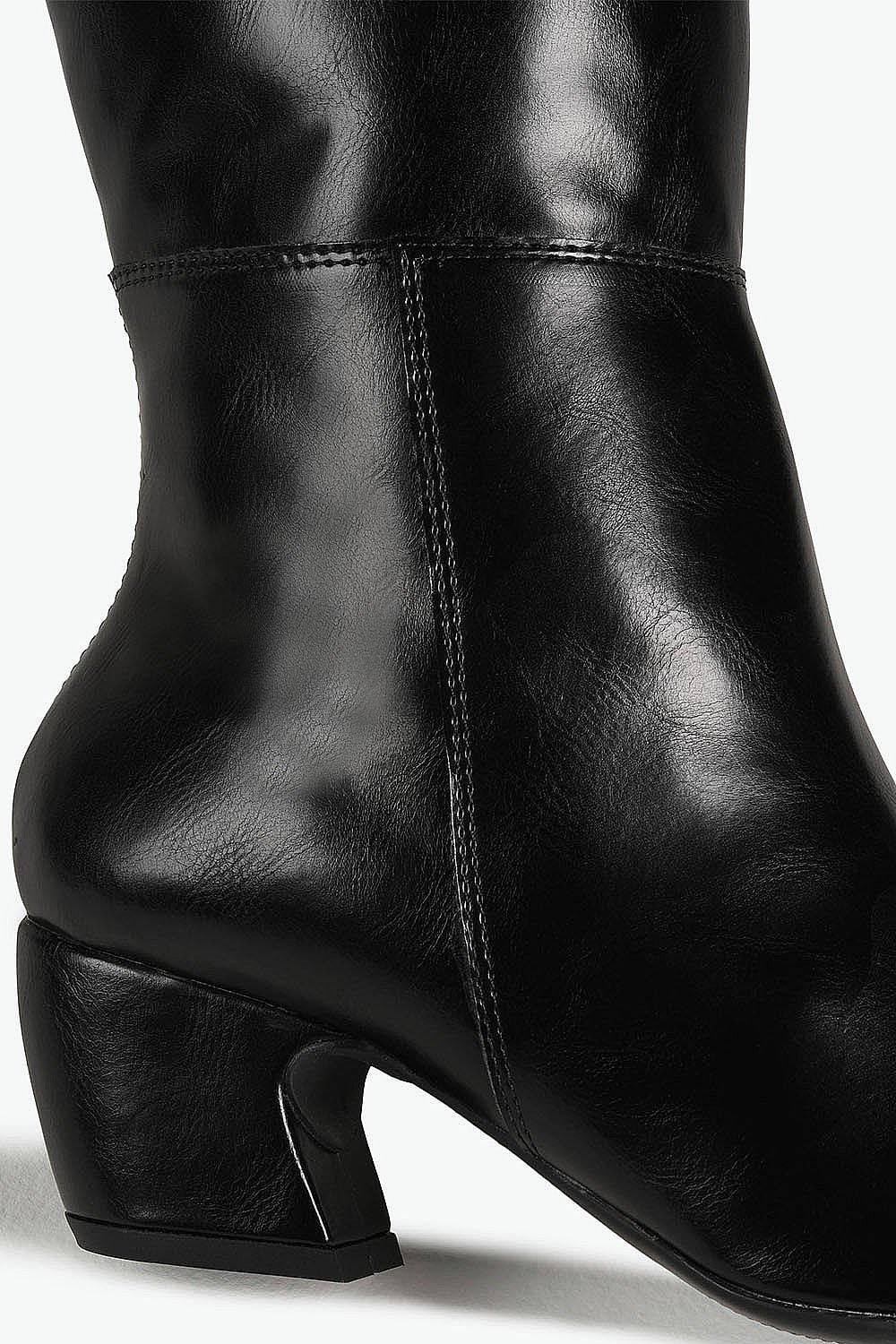 Bota Feminina Cano Médio Mundial Zayn Preto 2