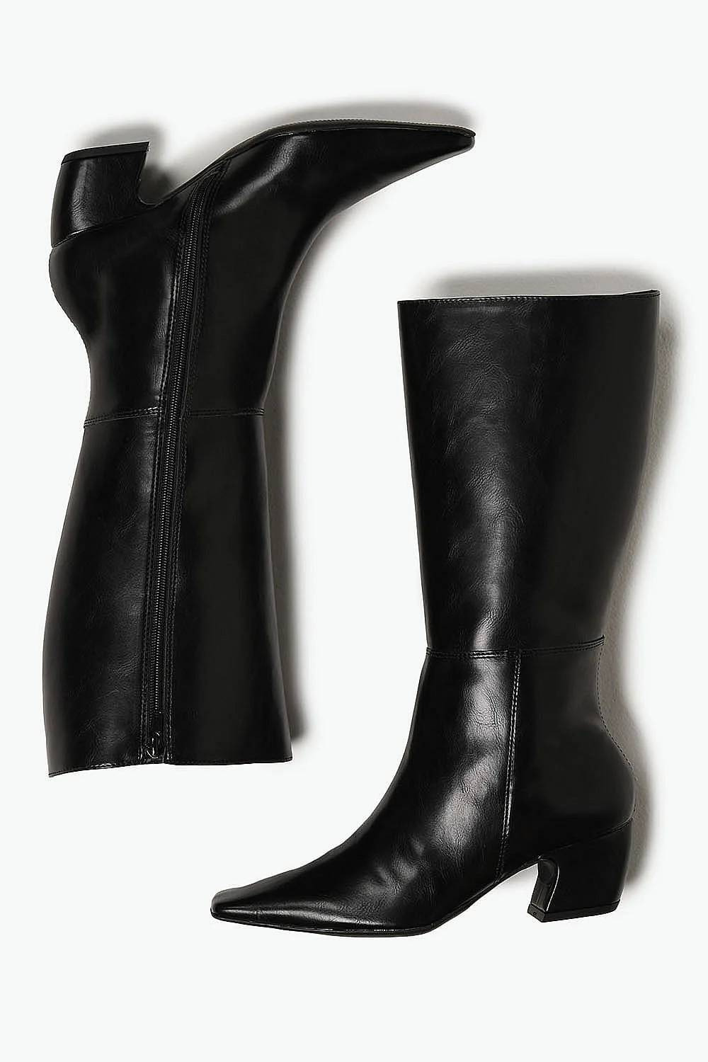 Bota Feminina Cano Médio Mundial Zayn Preto 3