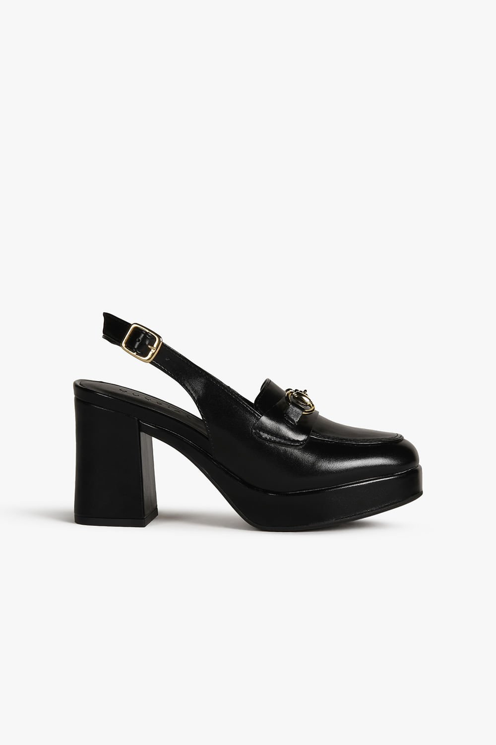 Sapato Feminino Slingback Salto Alto Mundial Hana Preto
