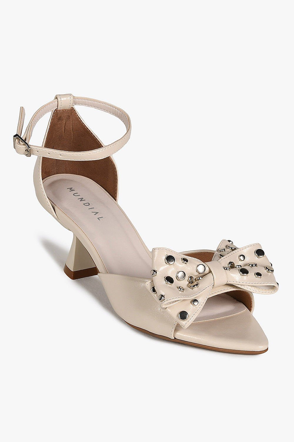 Sandália Feminina Salto Alto Mundial Thaiza Branco 4