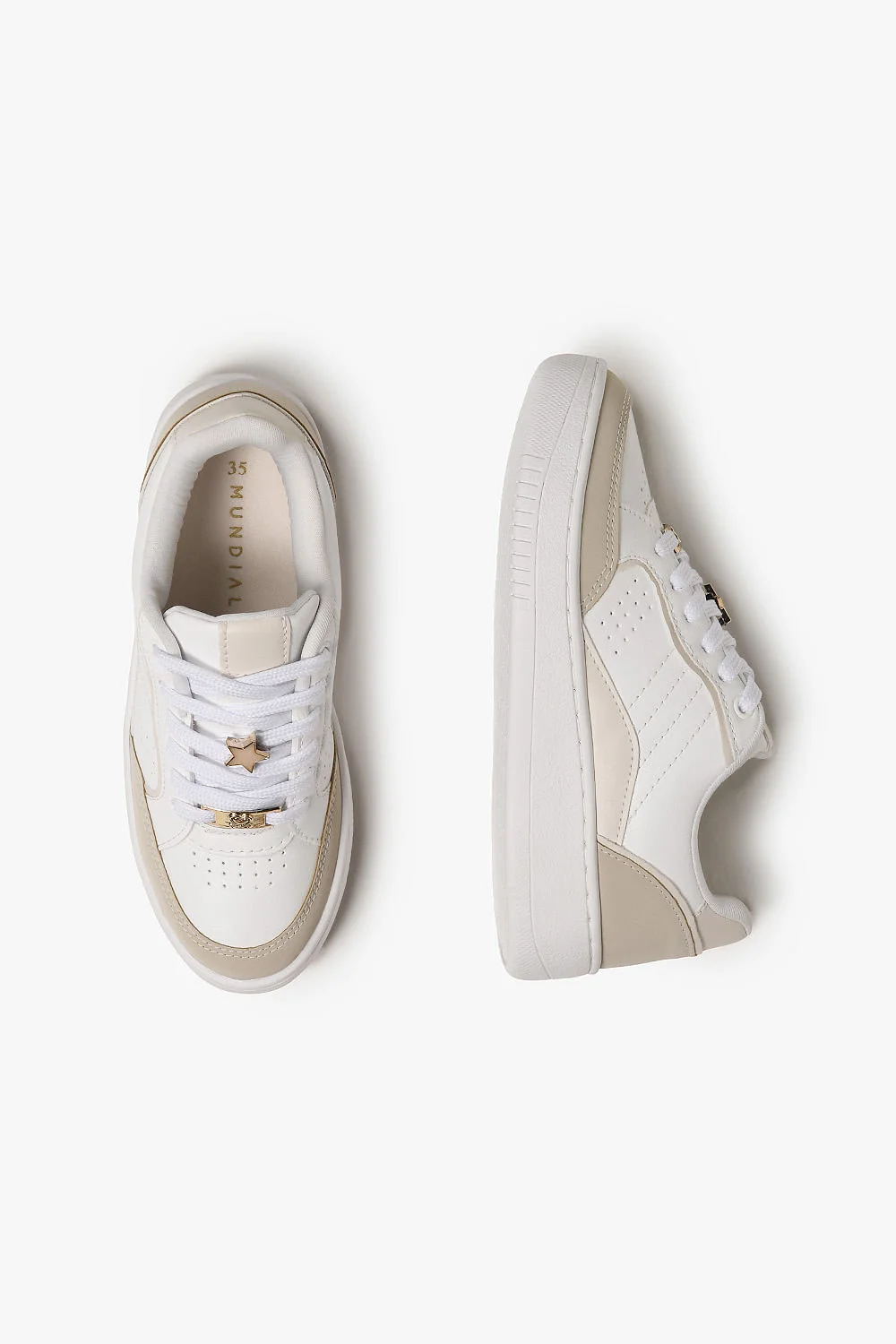 Tênis Feminino Plataforma Mundial Claudineia Branco 3