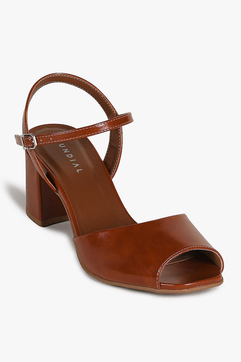 Sandália Feminina Salto Alto Mundial Rodineia Marrom 4