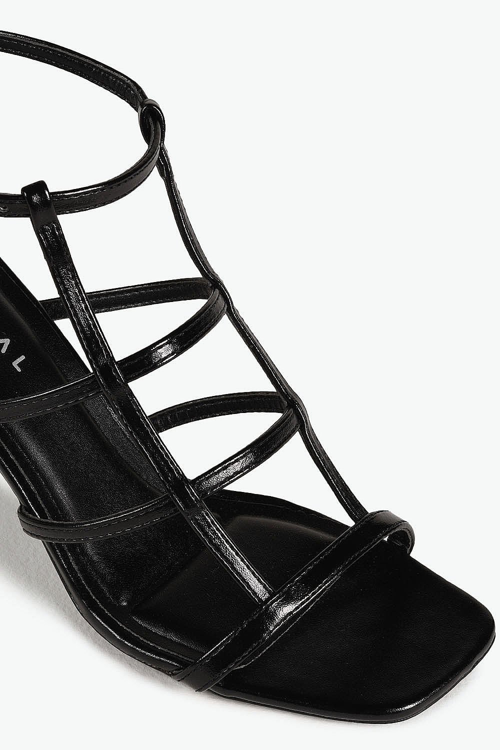 Sandália Feminina Salto Alto Mundial Genna Preto 2