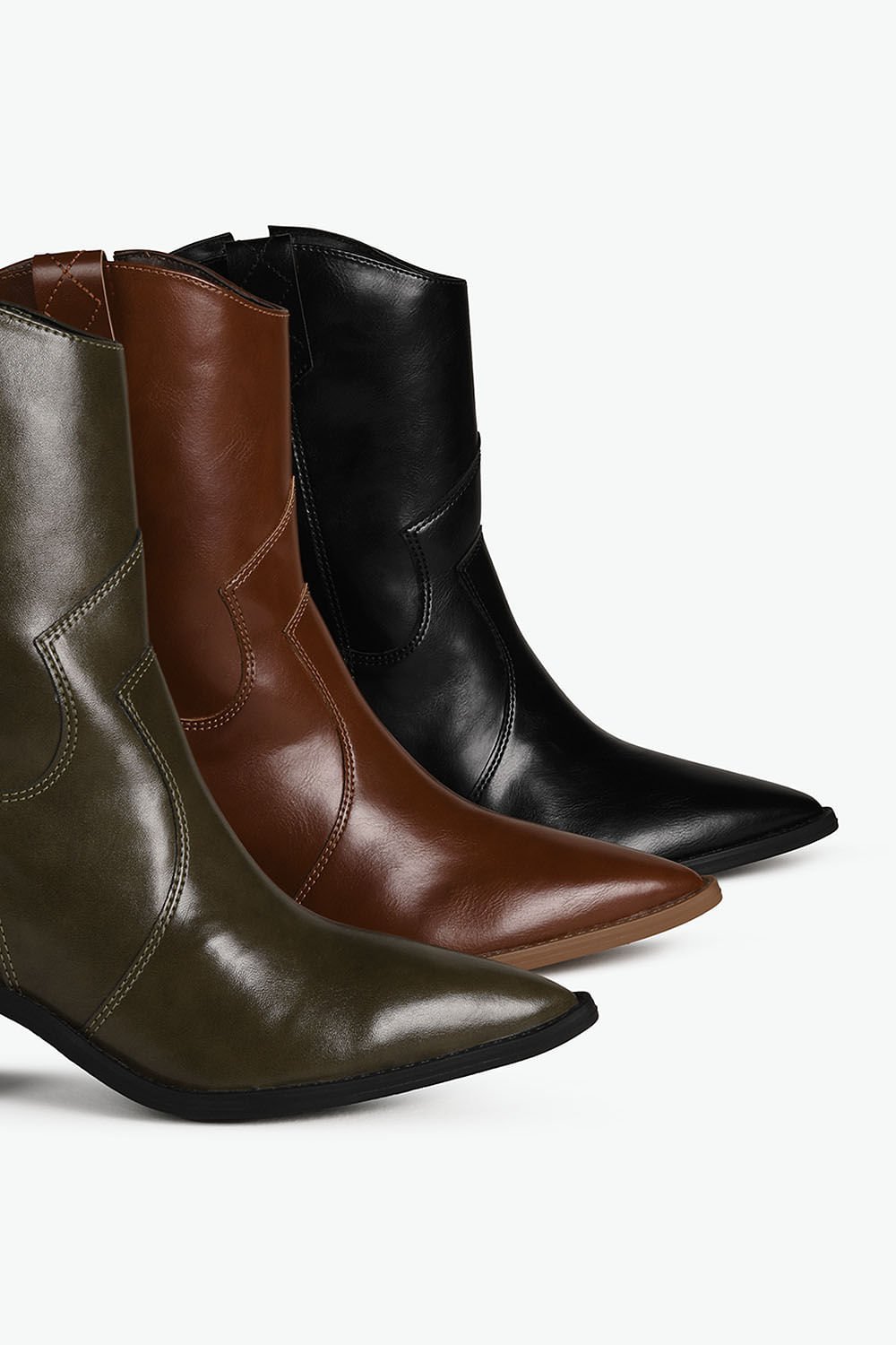 Bota Texana Feminina Cano Curto Mundial Janet Marrom 4