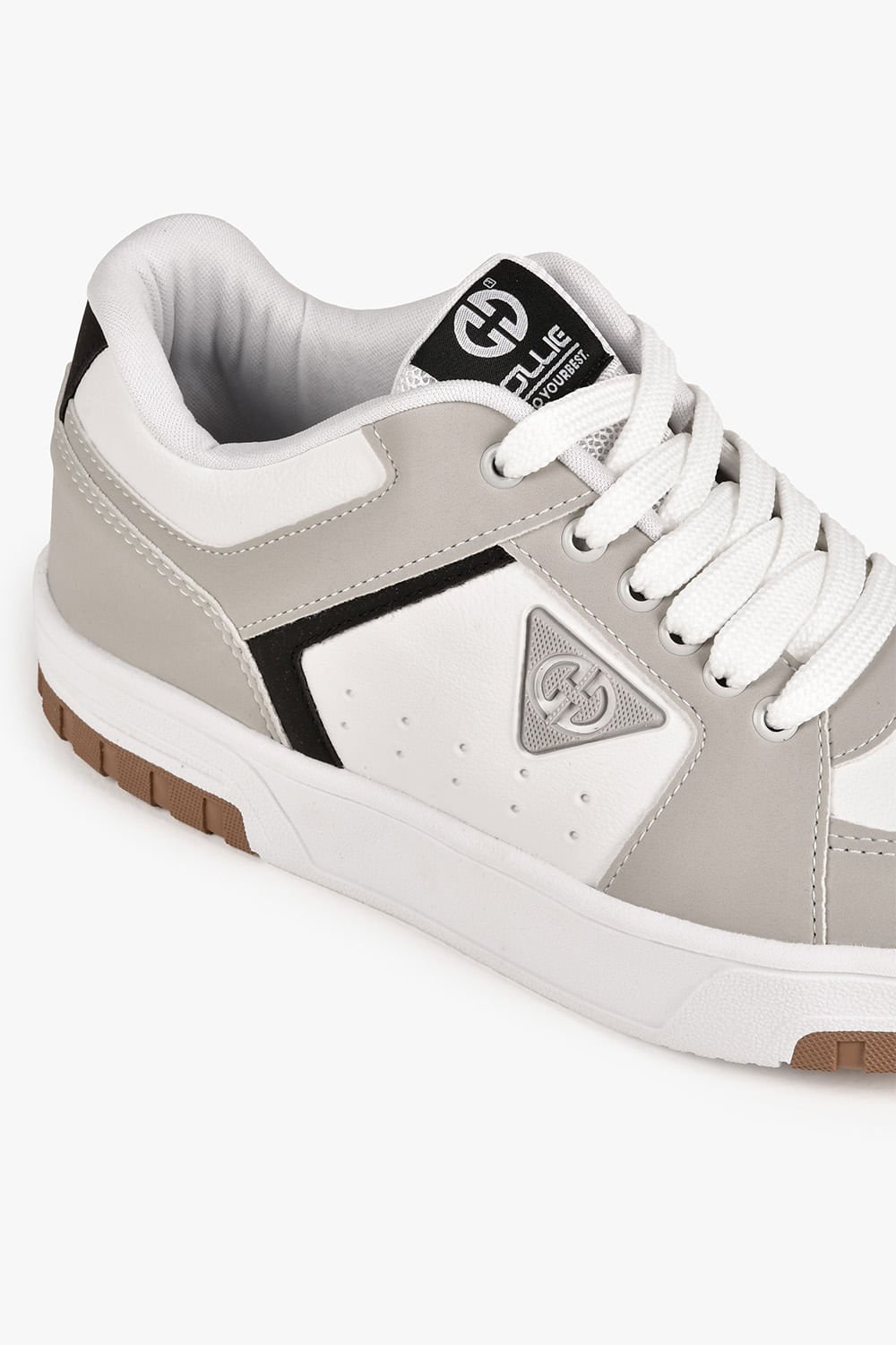 Tênis Infantil Masculino Ollie Volt 2 Off White/Cinza/Preto 2