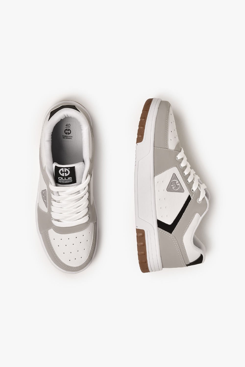 Tênis Infantil Masculino Ollie Volt 2 Off White/Cinza/Preto 3