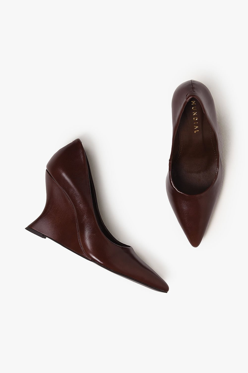 Scarpin Feminino Salto Alto Mundial Elizabeth Café 3