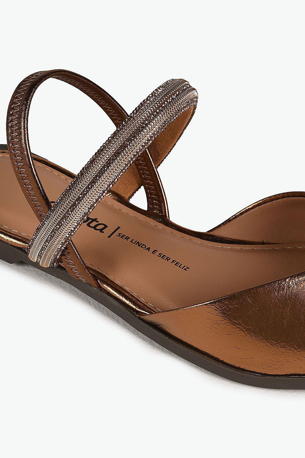 Sapatilha Feminina Slingback Dakota Girlene Dourado 2