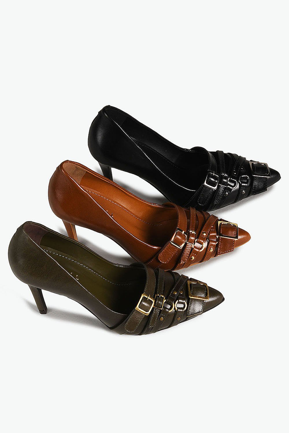 Scarpin Feminino Salto Alto Mundial Zaira Caramelo 5