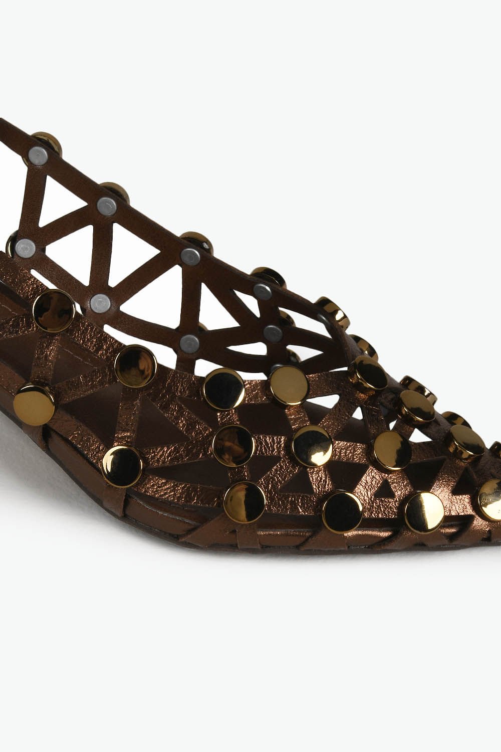 Scarpin Feminino Slingback Mundial Eloah Café 2