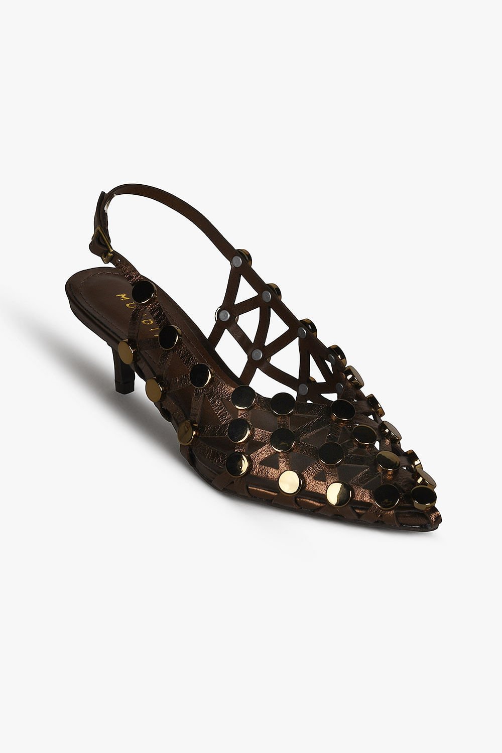 Scarpin Feminino Slingback Mundial Eloah Café 4