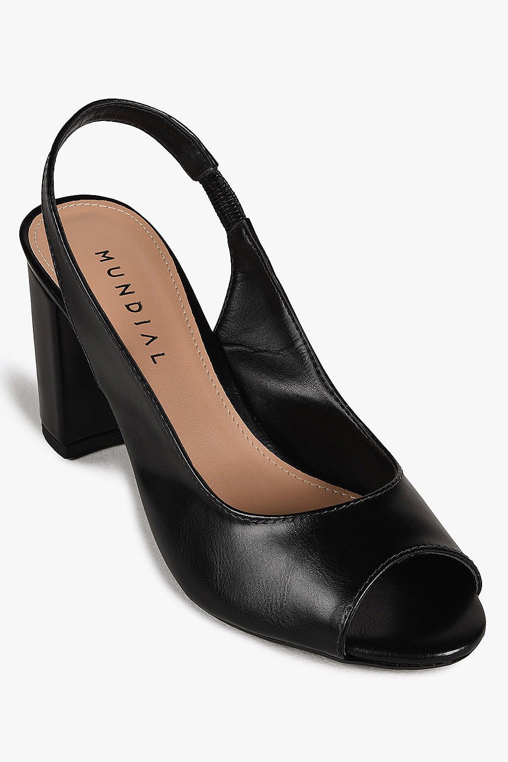 Sandália Feminina Peep Toe Mundial Alexandra Preto 4