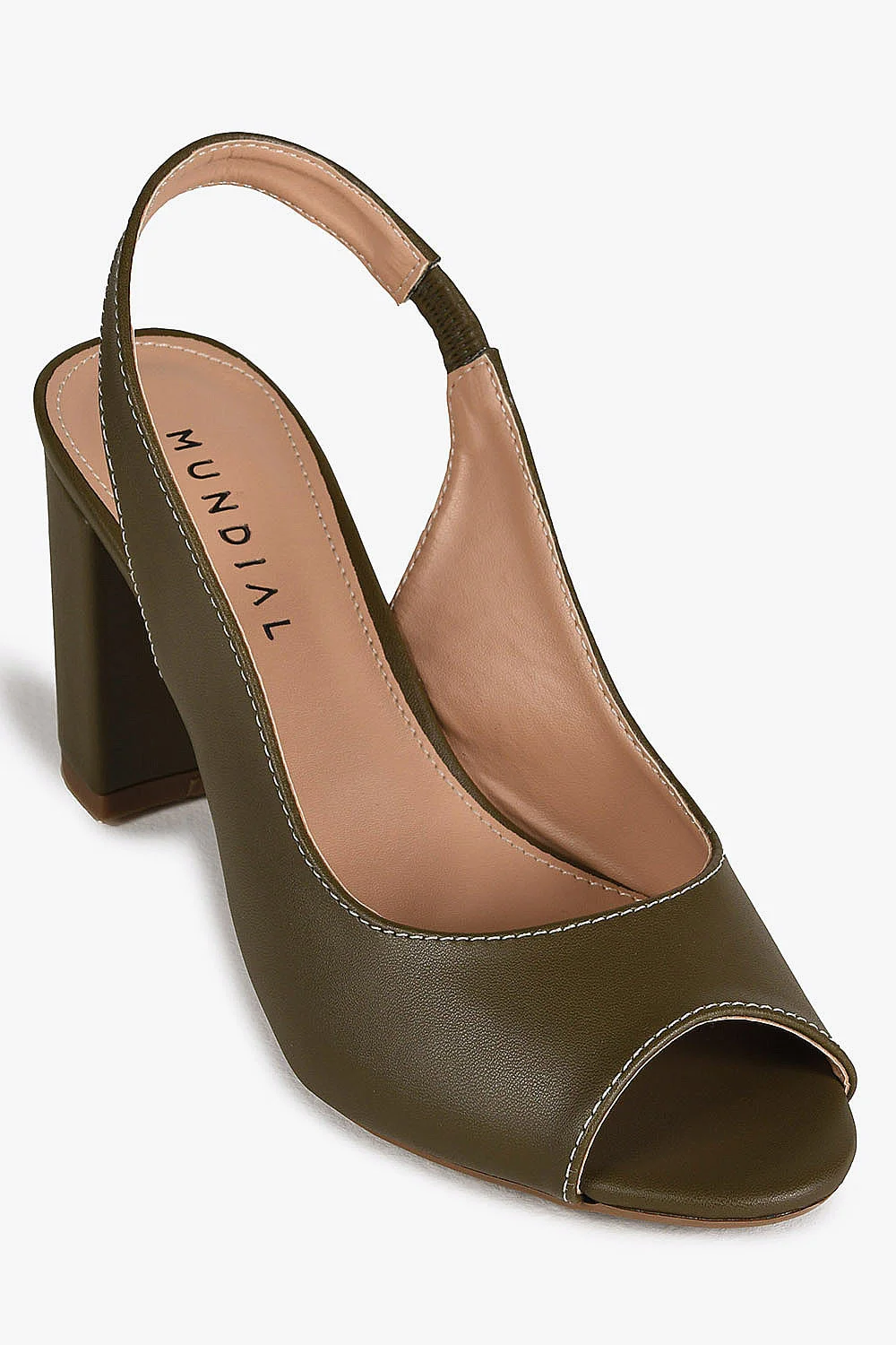 Sandália Feminina Peep Toe Mundial Alexandra Verde 4