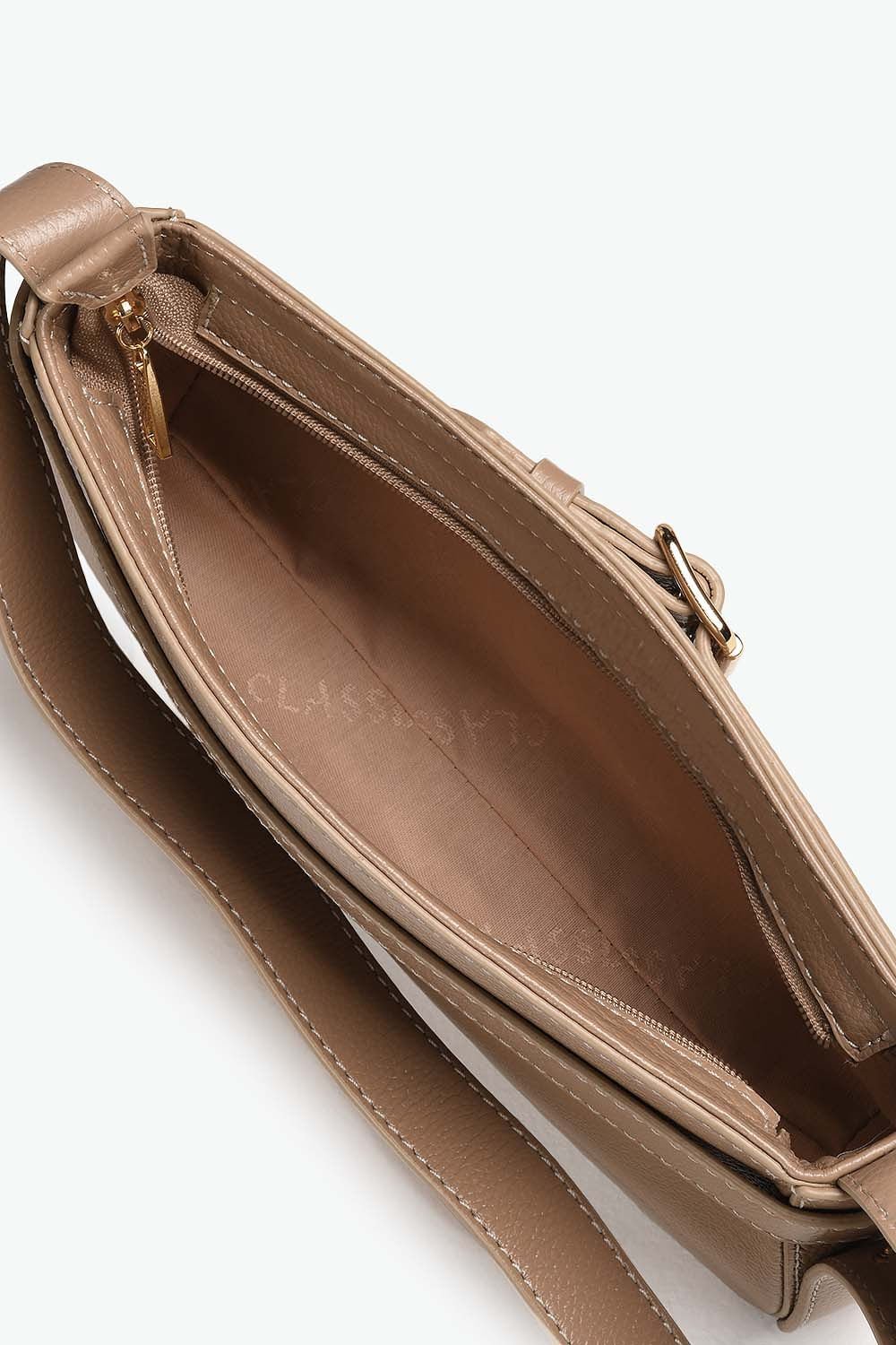 Bolsa Pequena Tiracolo Feminina Classe Celina Marrom 2