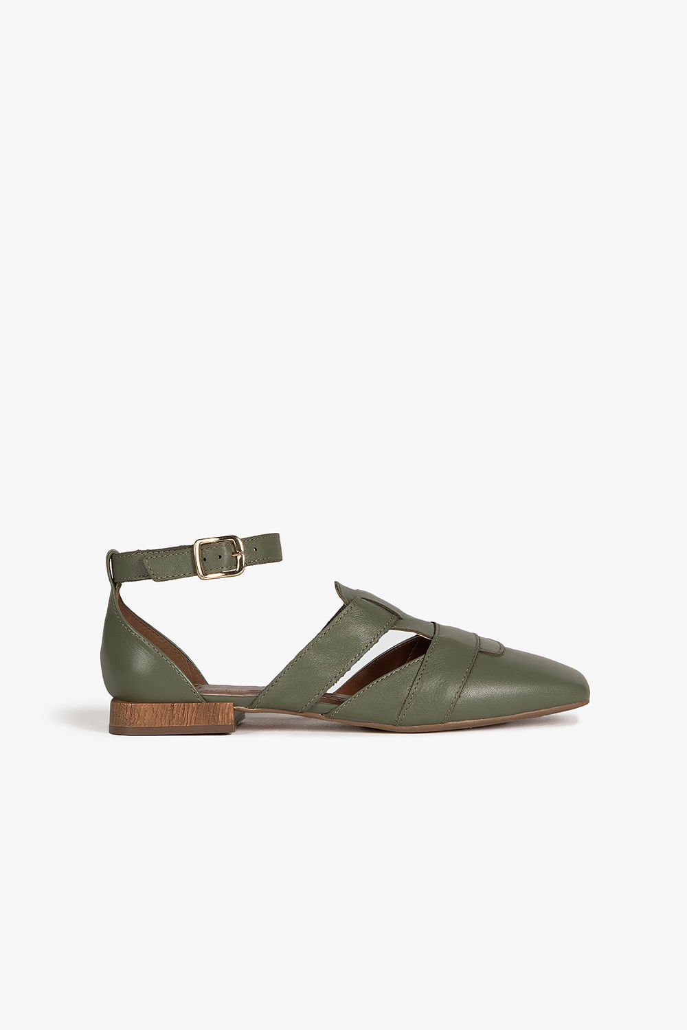 Sapato Feminino Salto Baixo Mundial Lydia Verde 1