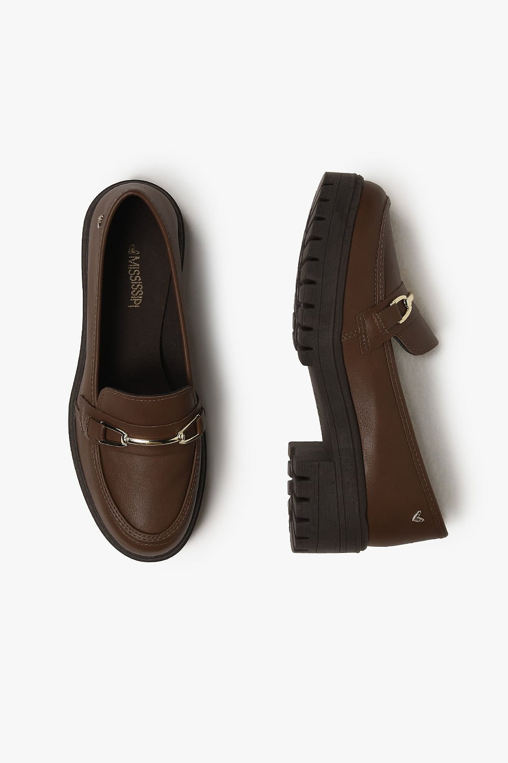 Mocassim Feminino Loafer Tratorado Mississipi Josephine Caramelo 3